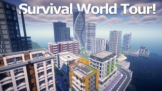 Minecraft Survival City Tour! (2-year project)