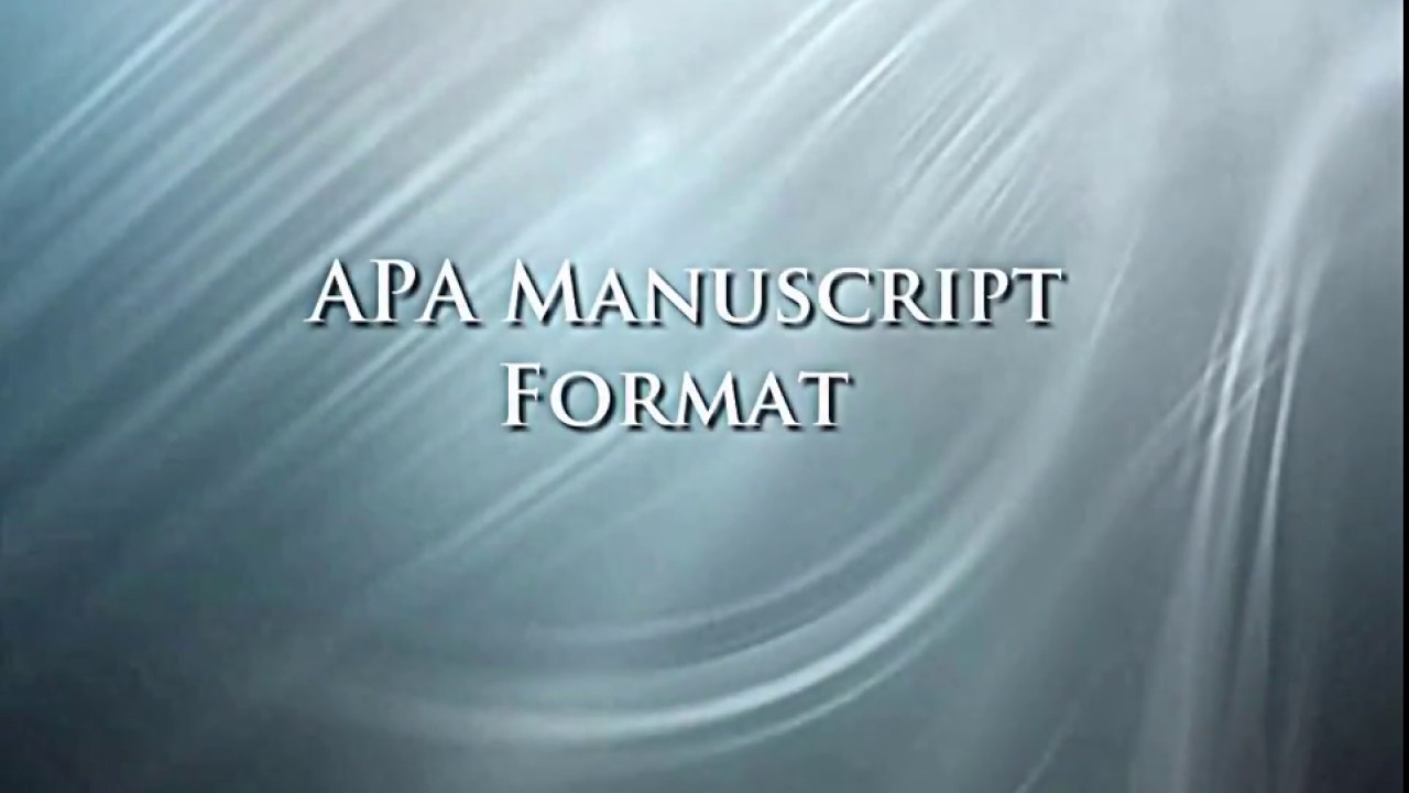 apa format 6th microsoft