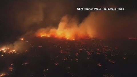 Thousands of people on Hawaiian Island of Maui forced to evacuate