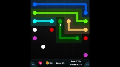 FLOW GAME ON FACEBOOK - LEVEL 63 BEGINNERS PACK