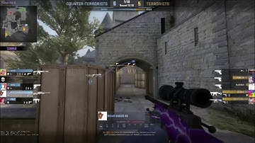 CS:GO - AWP wallbang on cobblestone B long