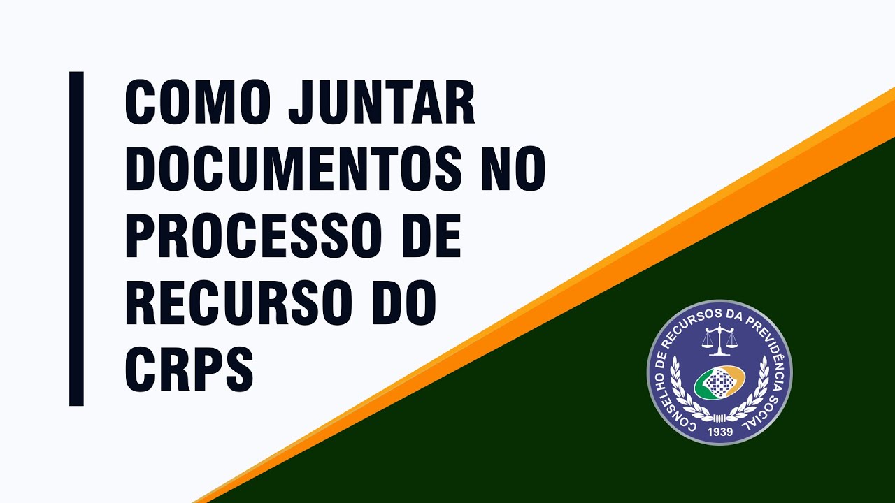 Como Juntar Documentos Nos Processos De Recurso Do CRPS YouTube Como juntar documentos nos processos de recurso do crps youtube
