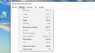 PARTES que integran el BLOC DE NOTAS en WINDOWS 10, TUTORIAL para PRINCIPIANTES screenshot 4