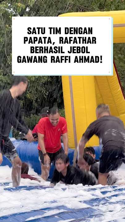Drama bola sabun berlanjut🤭 #attahalilintar #lombaagustusan  #17agustus #raffiahmad #rafathar