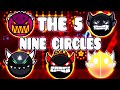 "THE 5 NINE CIRCLES" !!! - GEOMETRY DASH BETTER & RANDOM LEVELS