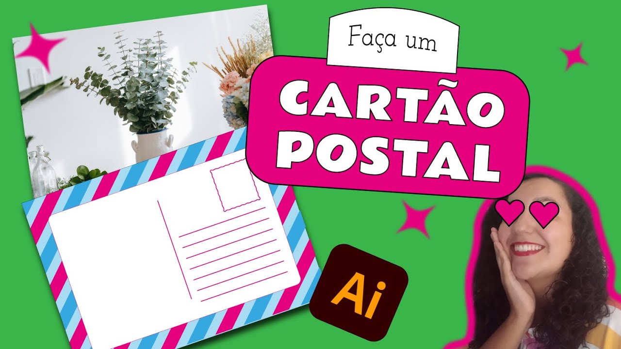 Como fazer um CARTÃO POSTAL no Illustrator - YouTube