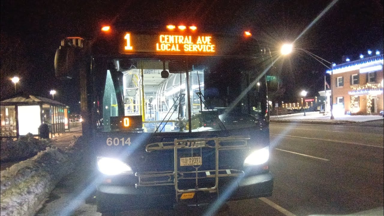 CDTA NEW FLYER 6014 ON ROUTE 1 TO DOWNTOWN ALBANY 