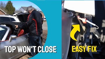 Fixing Your Stuck Convertible Top - Saturn Sky Pontiac Solstice Opel GT