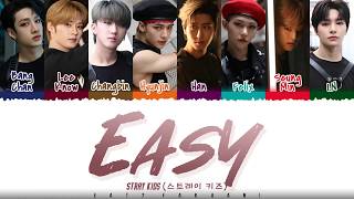 STRAY KIDS - 'EASY' Lyrics [Color Coded_Han_Rom_Eng] Resimi