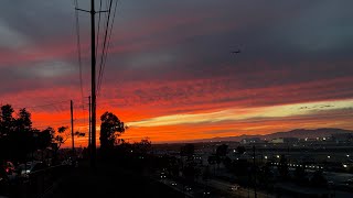 Sunset 25R closed and a rare united 767-322(ER) N670UA 