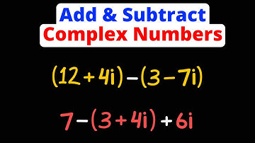 Add & Subtract Complex Numbers | Imaginary Numbers | Eat Pi