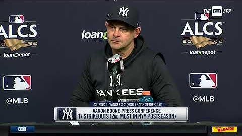 Aaron Boone breaks down ALCS Game 1 loss