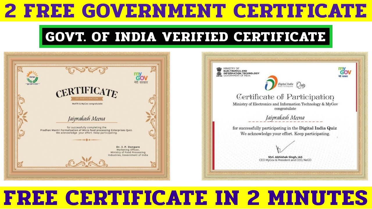 Government Certificates. National Certificate. C3sa Certification Quiz answers.