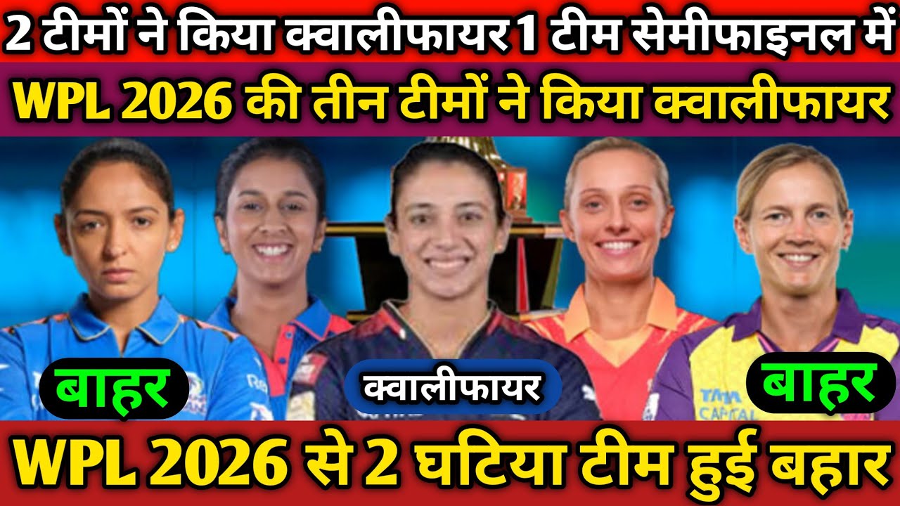 Wpl 2026 qualifier team ! Wpl 2026 final team 