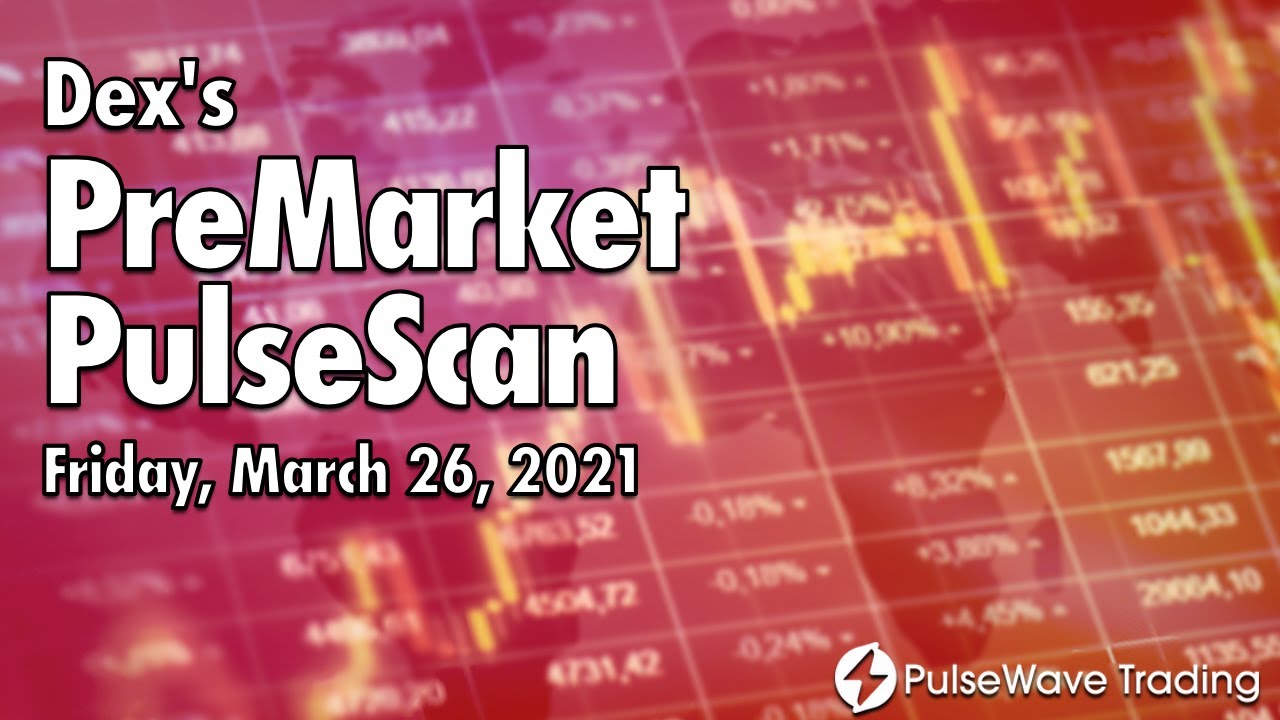 Dex's PreMarket PulseScan [Friday, March 26, 2021]