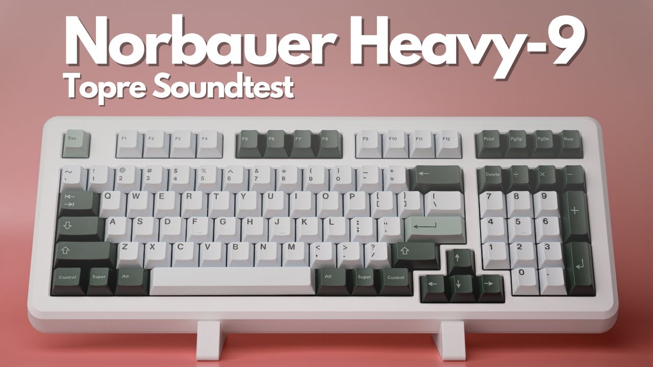 Norbauer Heavy-9 Topre Keyboard Soundtest (it
