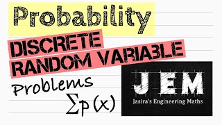 Probability (Part 2)|Problems on Discrete Random Variable|Probability Mass Function (PMF)