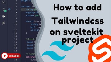 Simplest way to add tailwind css to sveltekit project