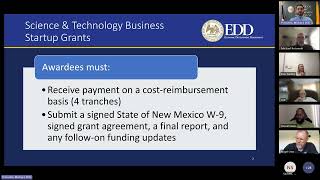 NM EDD OSST   FY25 Science and Technology Startup Grant Informational Webinar 9-10-24
