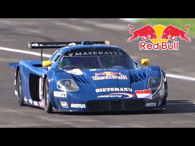Maserati MC12 GT1 JMB Red Bull - LOUD V12 Engine Sound at Monza