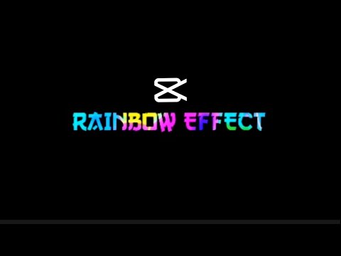 RAINBOW EFFECT TEXT  TUTORIAL ON  CAPCUT | EASY AND SIMPLE |