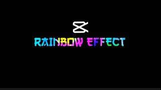RAINBOW EFFECT TEXT  TUTORIAL ON  CAPCUT | EASY AND SIMPLE |