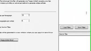 Instant Article Suite - 3 Software: Article Shuffler, Article Spinner and Article Submitter.