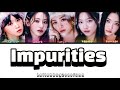 LE SSERAFIM (르세라핌)-'Impurities' (Color Coded lyrics ENG/ROM/HAN)