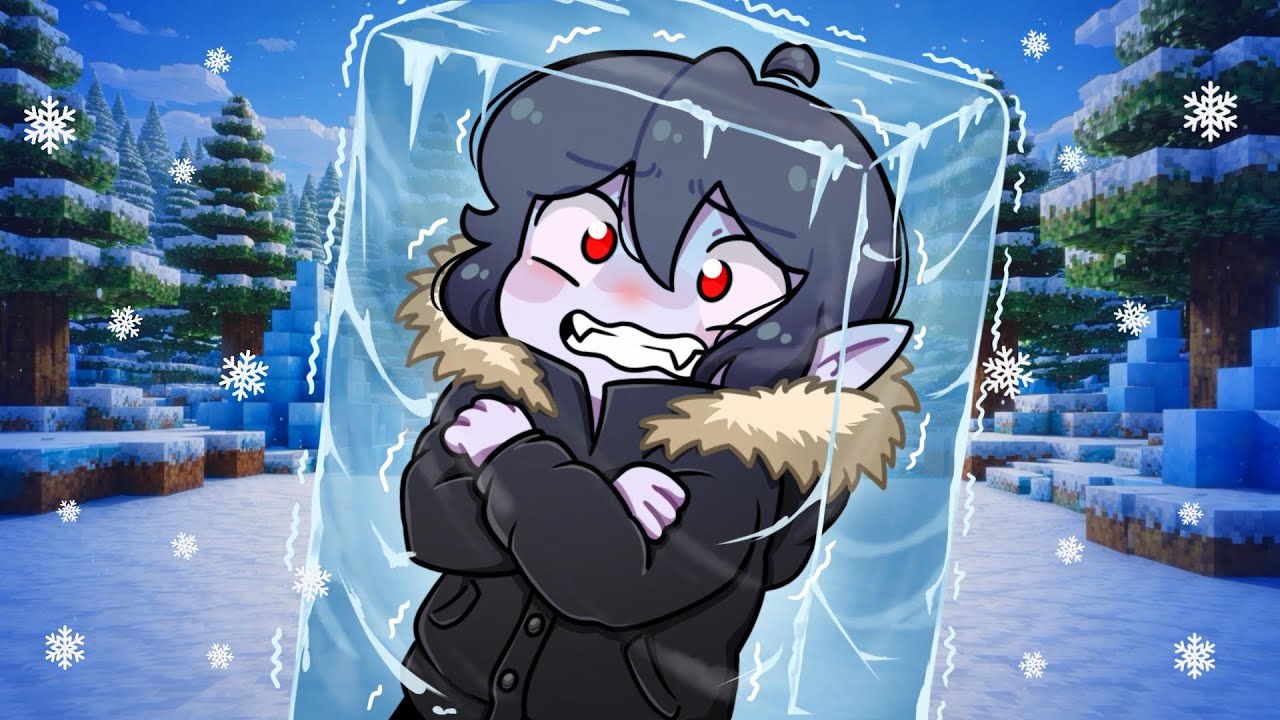 TENTEI SOBREVIVER EM UM MUNDO CONGELADO NO MINECRAFT