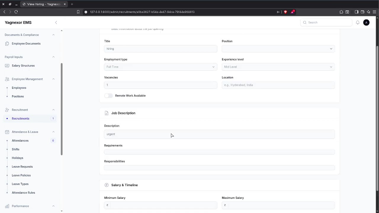 employee management system