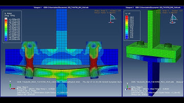 ABAQUS - T-stubs connected with BOLTS IN TAPPED HOLES
