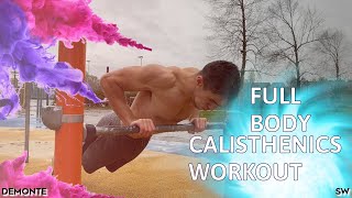 Beginner Full Body Calisthenics Workout + Meal (Full Body Home Workout)