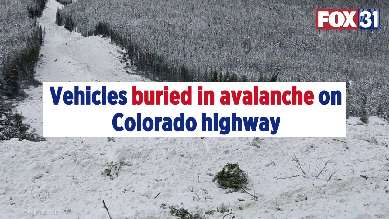 Avalanche buries vehicles on Colorado highway