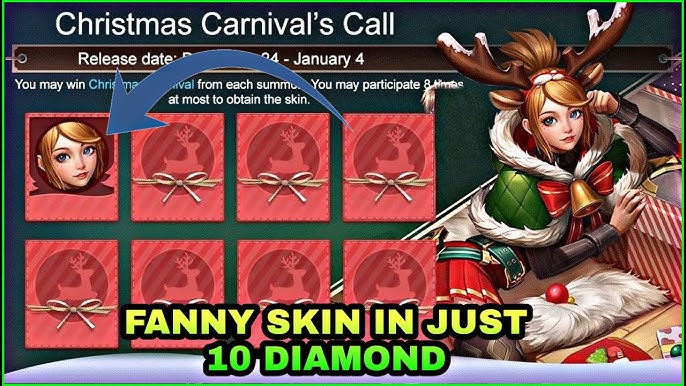 Fanny Christmas Carnival Skin In Just 10 Diamonds Mlbb