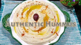 Authentic Lebanese Hummus Recipe  A delicious and Healthy Appetizer! |