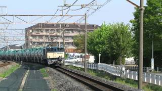 2014.04.26　高崎線 8760レ　行田駅通過　EF64-1012