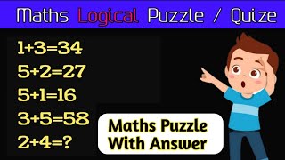 Maths puzzle with Answer //#105// IQ maths puzzle //#logicalreasoning #logical #iq #mathspuzzles screenshot 5