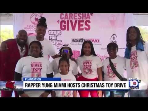 Caresha Gives Back: Yung Miami Hosts Community Toy Drive to Bring Holiday Cheer to South Florida Families