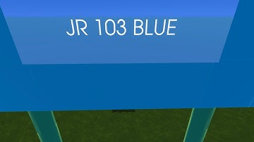JR103 Blue Train In Evertech sandbox