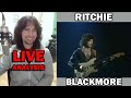 British guitarist analyses Ritchie Blackmore live in 1982!