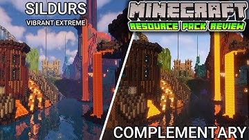 Minecraft 1.18 Shaders Comparison Complementary Shaders vs Sildurs Vibrant Shaders Extreme VL