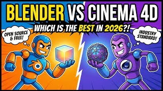 Blender VS Cinema 4D (2026) أيهما أفضل برنامج للنمذجة ثلاثية الأبعاد والرسوم المتحركة والتصميم؟ screenshot 1