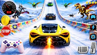 GT Car Racing Gameplay | INSANE Mega Ramp Challenge & Crazy Car Stunts | Android Gameplay  screenshot 1