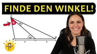 Knifflige Geometrie Aufgabe – Wie groß ist der Winkel?