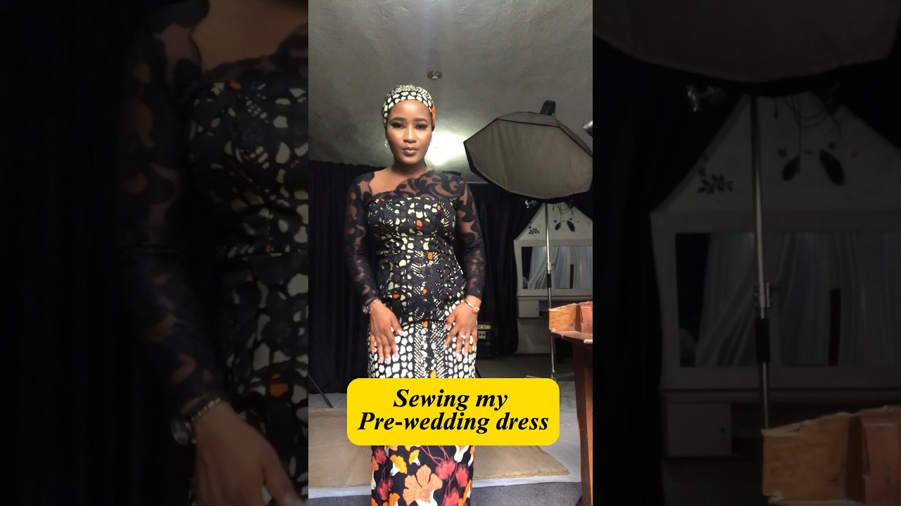 Making my pre-wedding dress. Lace placement Asymmetric neckline BUSTIER gown tutorial.