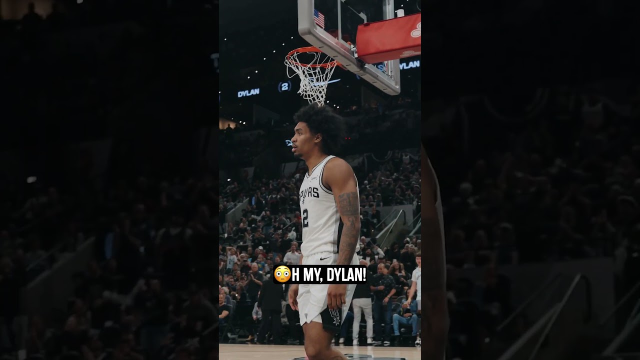 OH MY DYLAN 😳 #nba #spurs #nbadunkweek #dunk #dylanharper