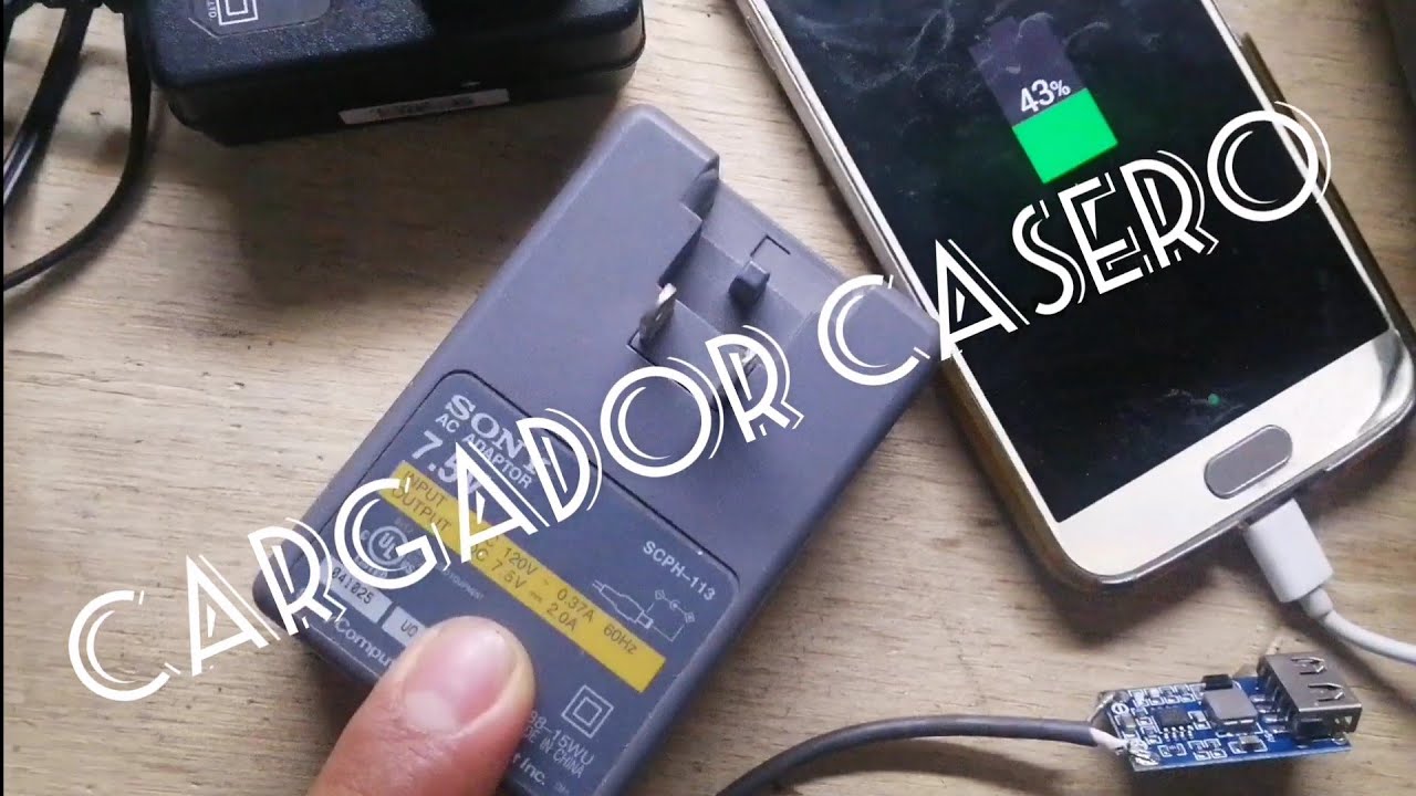 Como hacer un cargador casero para celular - YouTube