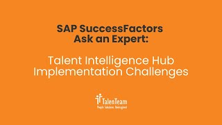 SAP SuccessFactors Talent Intelligence Hub: Skills Strategy