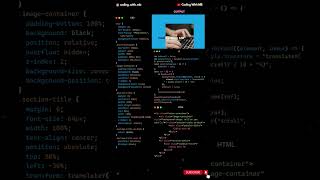 Change Text Color And Side Across Image On Scroll | HTML | CSS | JS #shorts