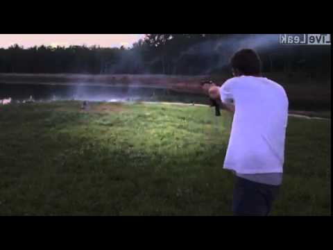 Automatic Glock with incendiary rounds